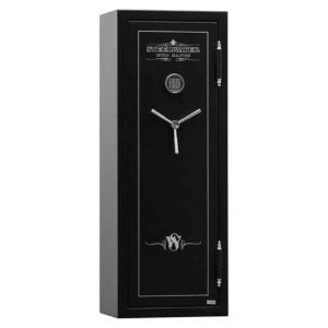Steelwater Heavy Duty 16 Long Gun Safe - Semi Gloss Black - Semi-Gloss Black