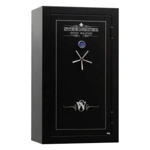 Steelwater Heavy Duty 45 Long Gun Safe - Semi Gloss Black