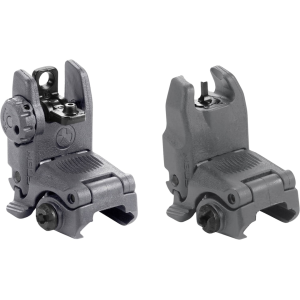 Magpul MBUS Gen 2 Flip-Up Front and Rear Sight Set AR-15 Polymer Stealth Gray