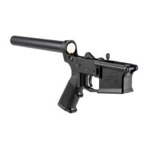 M4e1 Rifle Lower Complete W/ A2 Grip - M4e1 Comp Lower Receiver W/A2 Grip No Stock For Ar-15 Black