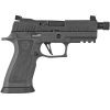 Sig Sauer P320 XCarry Legion 9mm Luger Pistol 4.6" Threaded Barrel 17+1 Round Legion Gray Slide Gray Grip Stainless Frame