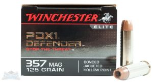 Winchester 357 Magnum 125gr PDX1 Defender Ammunition 20rds - S357MPDB