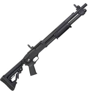 Mossberg 590R 12 Gauge 3in Phosphate Pump Shotgun - 18.5in - Black
