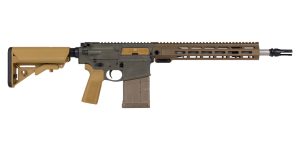 PSA Sabre-10A1 Forged 14.5" 6.5 Creedmoor Mid-Length Dead Air Keymo Mount Rifle - Moss Green w/ Burnt Bronze Rail