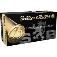 Sellier & Bellot 38 Special Ammo 158 Grain Full Metal Jacket Case of 1000 (20 Boxes of 50)