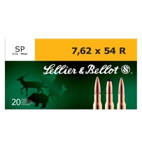 Sellier & Bellot 7.62x54R 180gr SP Ammunition, 20 Round Box - SB76254RB