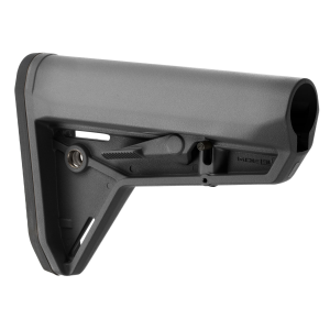 Magpul MAG347-GRY MOE SL Carbine Stock Stealth Gray Synthetic for AR-15, M16, M4 with Mil-Spec Tube (Tube Not Included)