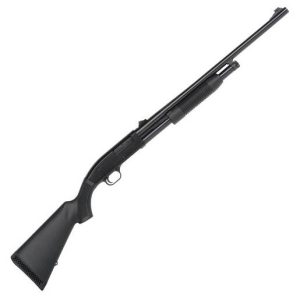 Mossberg Maverick 88 Slug Blued 12 Gauge 3in Blued Pump Action Shotgun - 24in - Black