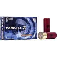 Federal Power-Shok 12 Gauge Ammo 2-3/4" #00 Buckshot 9 Pellets Box of 5