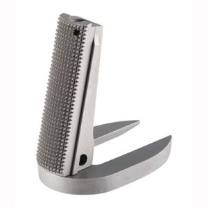 1911 Checkered Government Model Magwell Mainspring Housings - 1911 Govt Ss Matte Checkered Mag-Well Msh