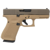 Glock 19 Gen 5, Semi-Automatic Pistol, 9mm, 4.02" Barrel, (3)15 Round Magazines, W / Front Serrations, FDE Frame w/ Patriot Brown Slide - ACG-57022AUS