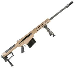 Barrett Firearms M107A1 50 BMG 29in Flat Dark Earth Cerakote Semi Automatic Modern Sporting Rifle - 10+1 Rounds - Tan