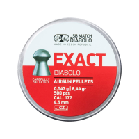JSB Exact Air Gun Pellets 177 Caliber 8.44 Grain 4.53mm Head-Size Tin of 500