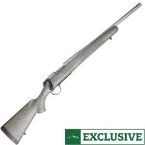 Bergara Sportsman's Exclusive B-14 Hunter Stainless Steel 308 Winchester OD Green with Black Webbing Bolt Action Rifle - 18in