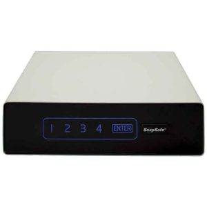 SnapSafe GlideVault 1 Gun Pistol Safe - Silver - Gray