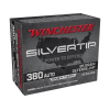 Winchester Silvertip Defense 380 ACP Ammo 85 Grain Winchester Silvertip Jacketed Hollow Point Box of 20