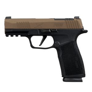Sig Sauer P365 XMACRO 9mm 3.7" Bbl X-Series Striker X-Ray 3 OR Poly Grips Bronze/Black Pistol w/(2) 17rd Steel Mags 365XCA-9-FBZXR3