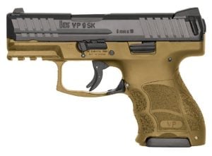 HK VP9SK Semi-Auto Pistol with Luminous Sights - Flat Dark Earth