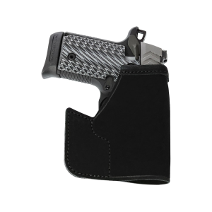 Galco Pocket Protector Pocket Holster Ambidextrous Seecamp 25 ACP, 32 ACP Leather Black