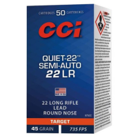 CCI 975CC Quiet-22 22 LR 45 gr Lead Round Nose 50 Per Box/ 100 Case