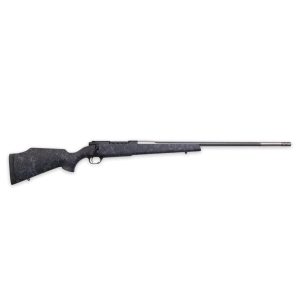 Weatherby Mark V Accumark .28 Nosler Bolt Action Rifle - Tactical Black and Gray Finish for High Precision - MAM01N28NOR8B