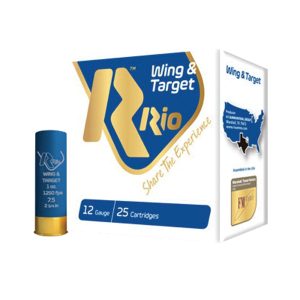 RIO Wing & Target 12 Gauge 2-3/4" 8 Shot 1 oz Shotshell, 25/Box - WT288