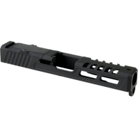 Zaffiri Precision ZPS.2.19.BLK ZPS.2 Stripped Slide for Glock 19 Gen 3, 17-4 Stainless Steel, Armor Black, Optics Ready.