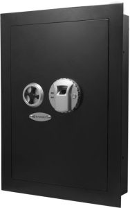 Barska Biometric Wall Safe Black