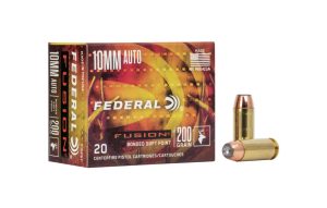 Federal Premium Fusion 200 gr Bonded SP 10mm Ammunition 20 Rounds - F10FS1