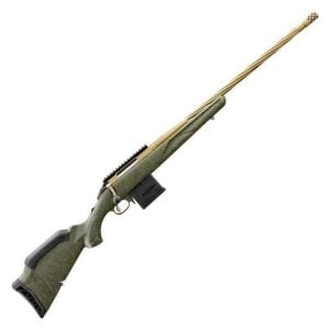 Ruger American Generation II Predator 204 Ruger Burnt Bronze Cerakote Bolt Action Rifle - 22in - Green