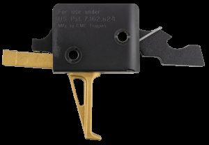 CMC Triggers Drop-In Gold Finger Gold Single-Stage Flat For AR-15