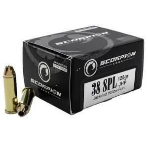 Scorpion 38 Special 125gr JHP Handgun Ammo - 20 Rounds