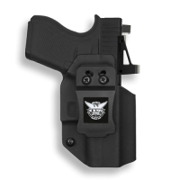 WE THE PEOPLE Glock 43/43X w/ Red Dot IWB Black Kydex Holster | Right Hand