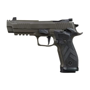 Sig Sauer P226 9mm 4.4"Bbl SAO AX3 SIG-LOC OR Adj Sights Blk TXG Grip Magwell Legion Gray Pistol w/3x20rd Black Alloy Basepad Mags 226X5-9-LEGION-SAO