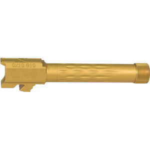 FAXON FITS GLOCK 19 BARREL 9MM Flame Fluted Threaded Tin - GB910N19LGQ-T-TiN