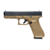 Glock 17 Gen 5, Semi-Automatic 9mm Pistol, w/ Front Serrations, (3) 17rd Magazines, 4.49" Barrel, Flared Magwell, Flat Dark Earth Frame - PA175S203DE