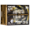 FEDERAL AMMO Personal Defense 45 ACP 230Gr Punch JHP Brass Ammunition | 20 Round