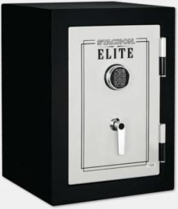 Stack-On Elite Executive Fire Safe, Matte Black/Silver E-029-SB-E