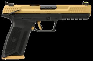 Ruger-57 Pistol - 5.7x28mm - 4.94" - Shimmer Gold Cerakote - Black Polymer - 20 + 1