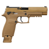 Sig Sauer M17 Commercial 9mm Luger Pistol 4.7" Barrel 21+1 Round PVD Slide Coyote Grip Coyote Frame