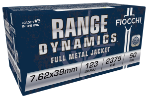 Fiocchi Range Dynamics 7.62x39mm 123 Gr FMJ 50 Rounds (Box)