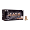 CCI Blazer Brass 9mm 124Gr FMJ 50rd Box Ammo (5201)