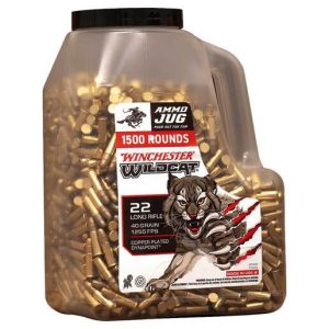 Winchester Wildcat 22 Long Rifle 40gr LRN Handgun Ammo - 1500 Rounds
