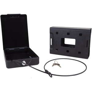 Bulldog BD1100 Car Vault Key Entry Matte Black Powder Coat Steel Holds 1, Handgun 8.70 in x 6 in x 2.50 in , Gun Safe