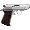 Walther Arms PPK/S Semi-Automatic .380 ACP 7rd Pistol - Stainless Steel with Walnut Grips - 4796004WG