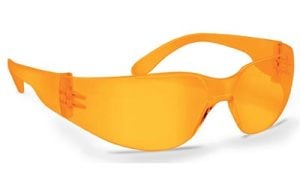 Walkers Game Ear Clearview Shooting Glasses Amber Lens / Amber Temples