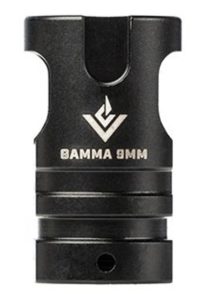 VG6 Precision Gamma Muzzle Device AR-15 9mm Luger 1.75 in 1/2x28 Nitride Black