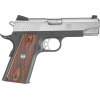 Ruger 6711 SR1911 Single 45 ACP 4.25" 7+1 Hardwood Panel Grip SS Slide/Blued
