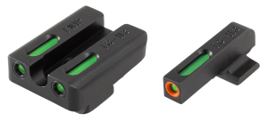 TruGlo TFX Pro Handgun Sights Black Tritium Fiber Optic
