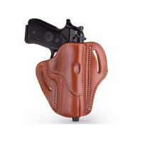 1791 Gunleather OWB Holster Right Hand Beretta 92, 92FS, M9, CZ 75, Sig Sauer P226, P320, Springfield XDM 3.8" Barrel, XDM 4.5" Barrel Leather Classic Brown
